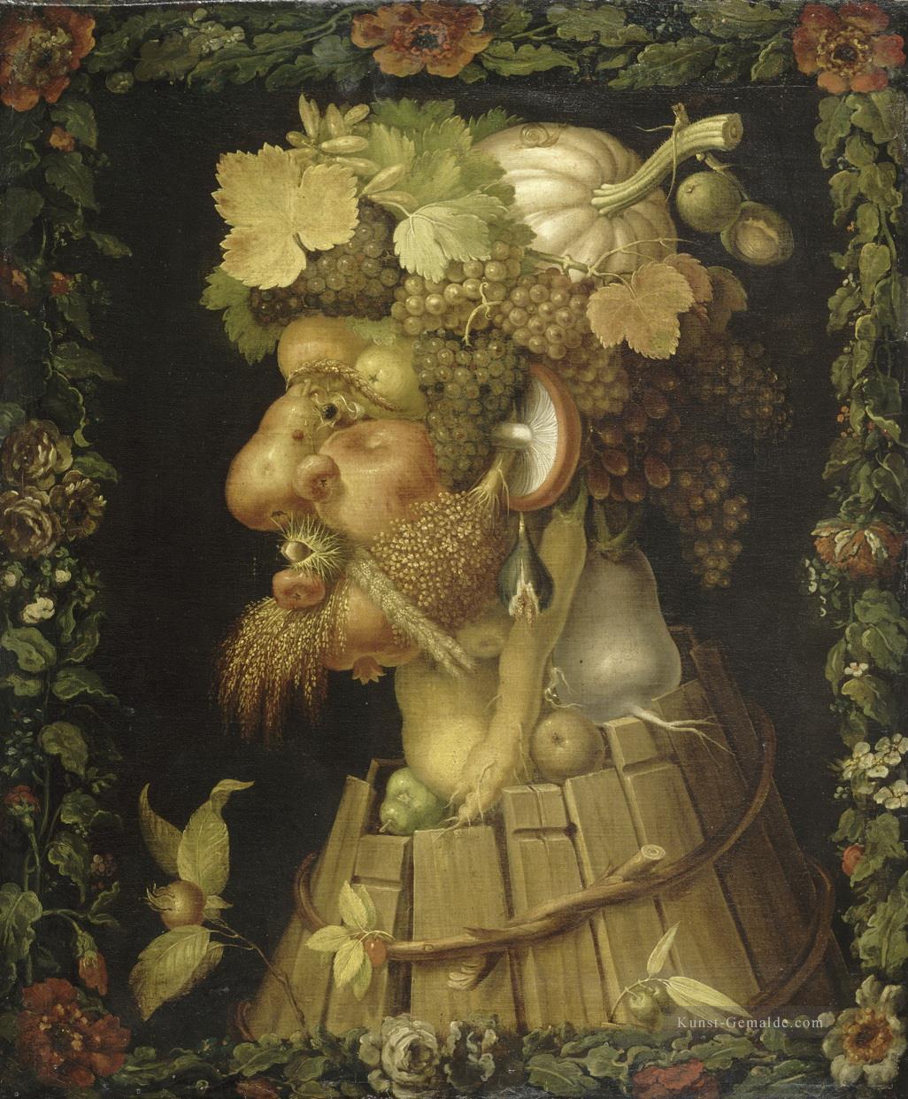 Herbst 1573 Giuseppe Arcimboldo Klassisches Stillleben Ölgemälde
